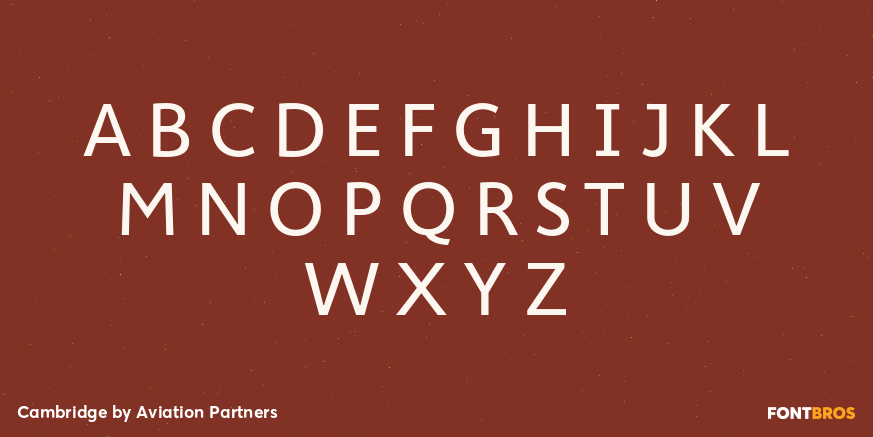 Cambridge Font Poster #1