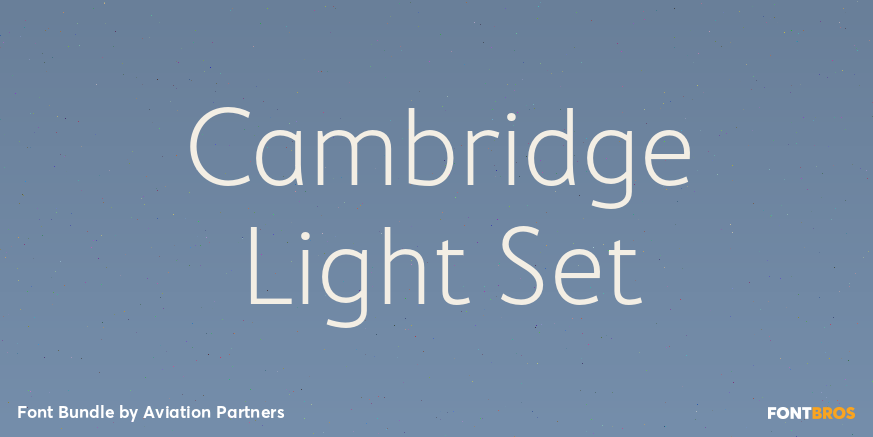 Cambridge Light Set Font Poster #1