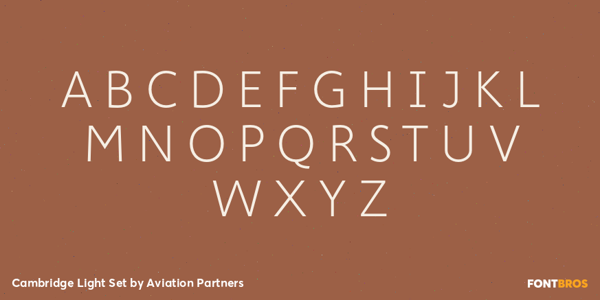 Cambridge Light Set Font Poster #2
