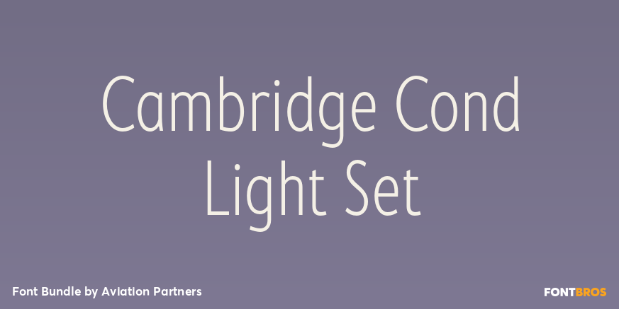Cambridge Cond Light Set Poster
