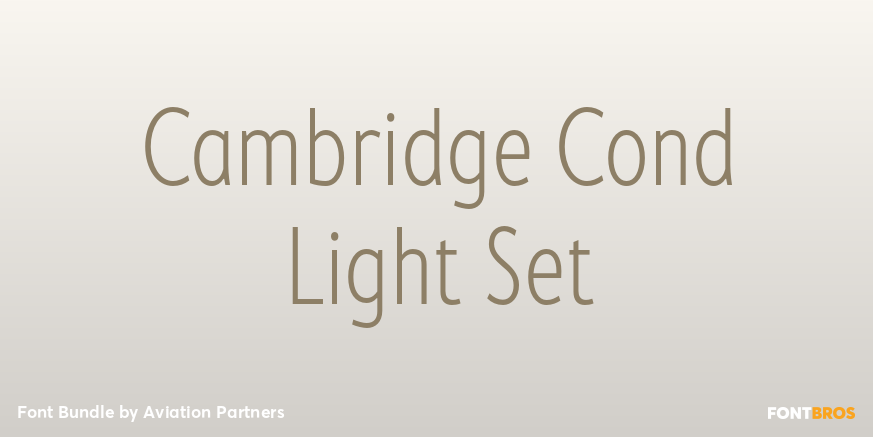 Cambridge Cond Light Set Poster