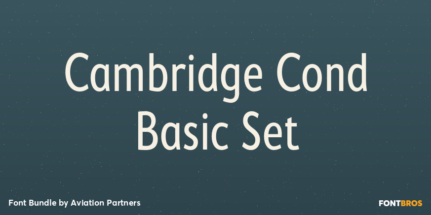Cambridge Cond Basic Set Poster