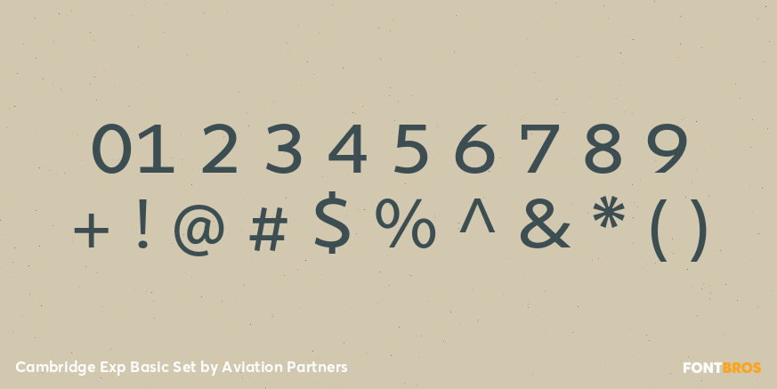 Cambridge Exp Basic Set Font Poster #4