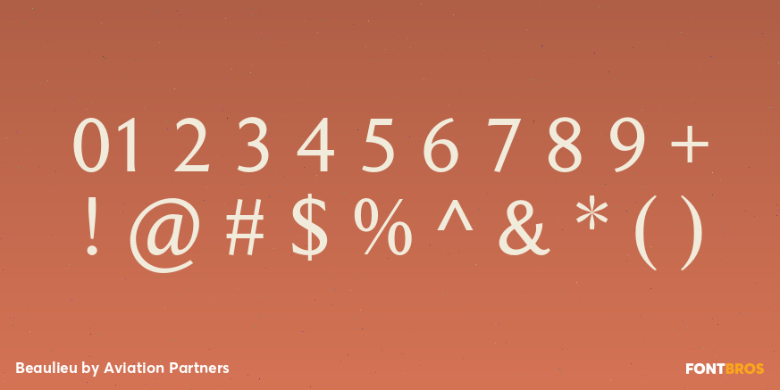 Beaulieu Font Poster #4