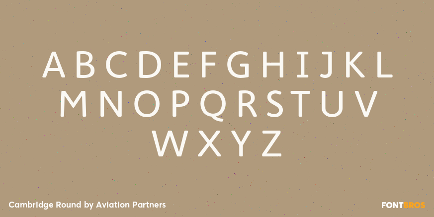 Cambridge Round Font Poster #2
