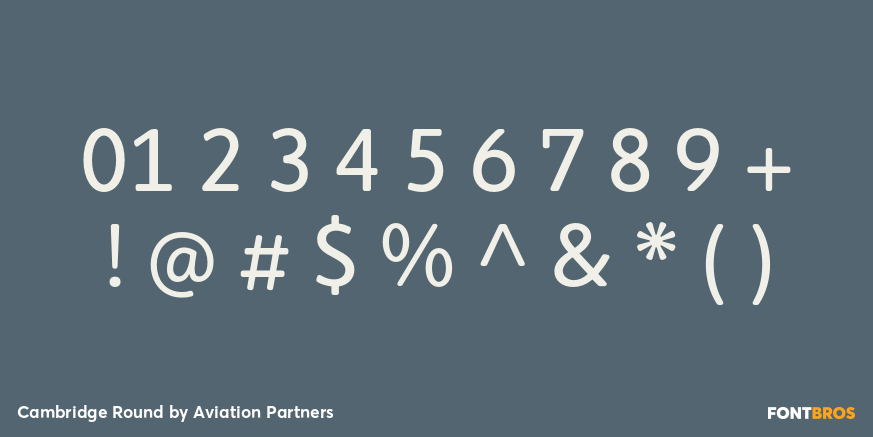 Cambridge Round Font Poster #4