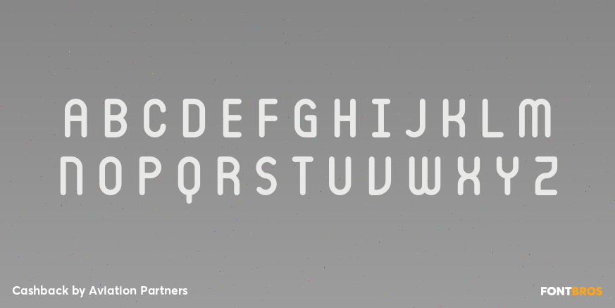 Cashback Font Poster #2