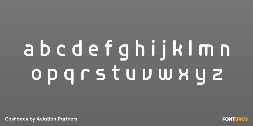 Cashback Font Poster #3