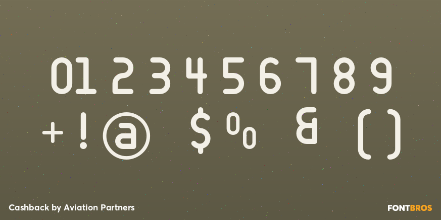 Cashback Font Poster #4
