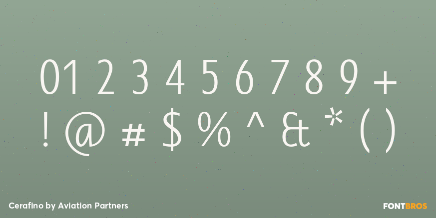 Cerafino Font Poster #4