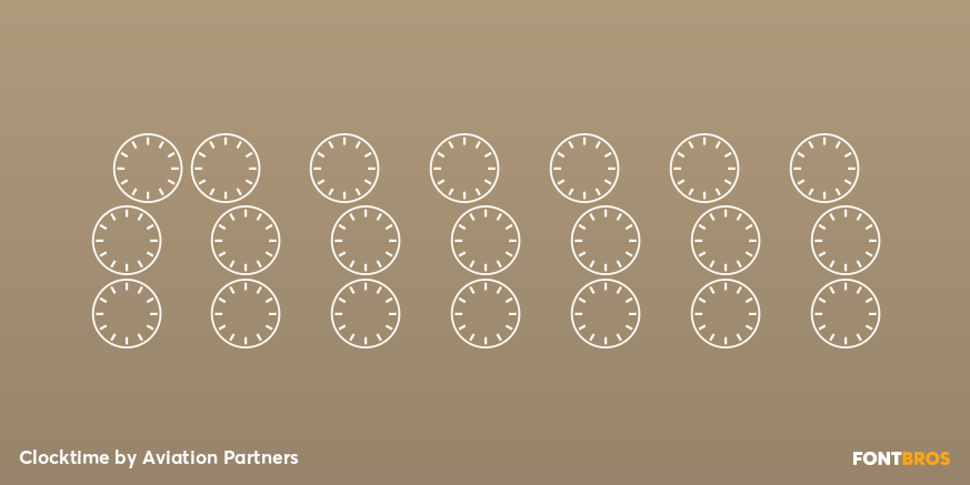 Clocktime Font Poster #1