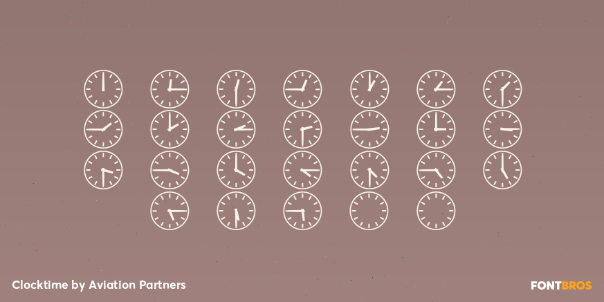 Clocktime Font Poster #2