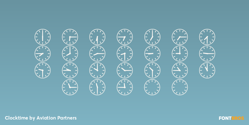 Clocktime Font Poster #3