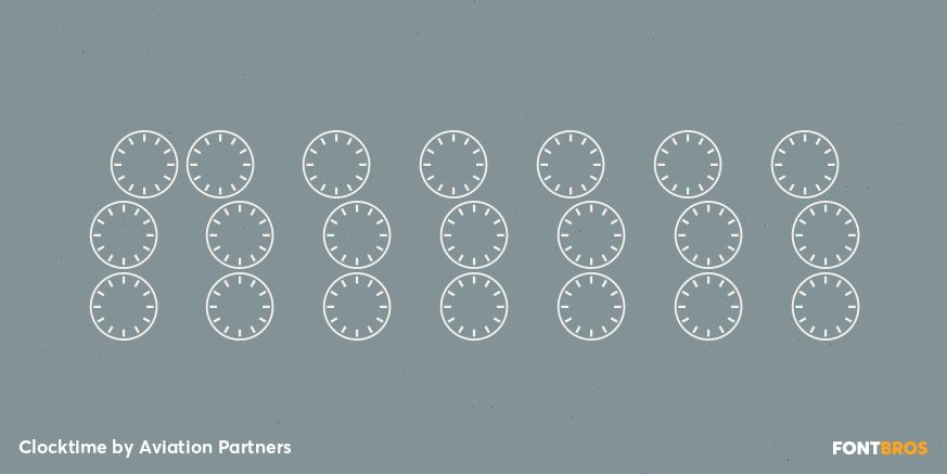 Clocktime Font Poster #4