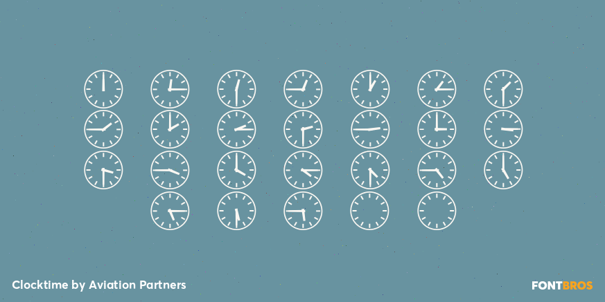 Clocktime Font Poster #1