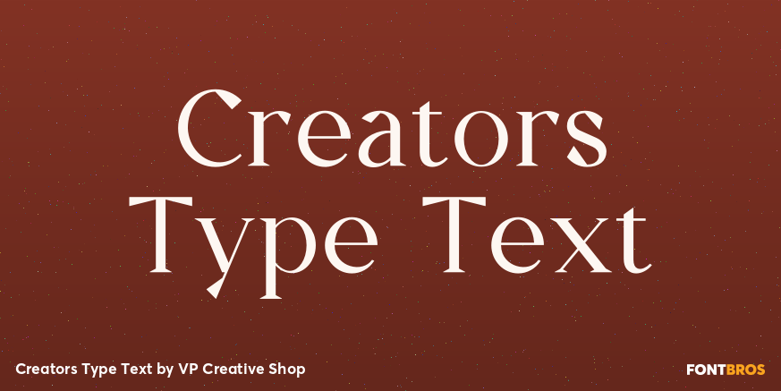 Creators Type Text Font Poster #1