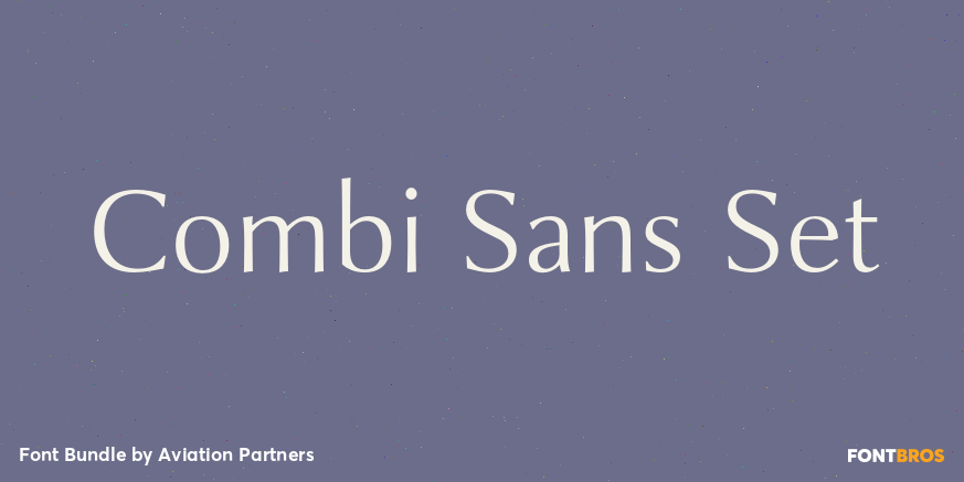 Combi Sans Set Poster