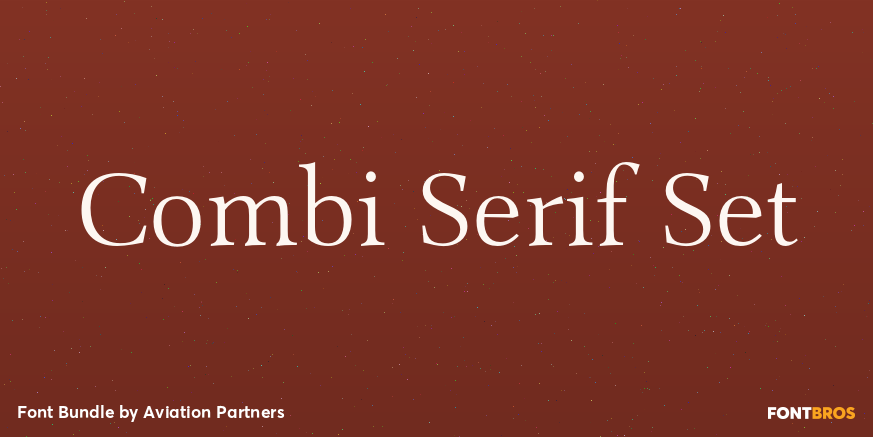 Combi Serif Set Poster