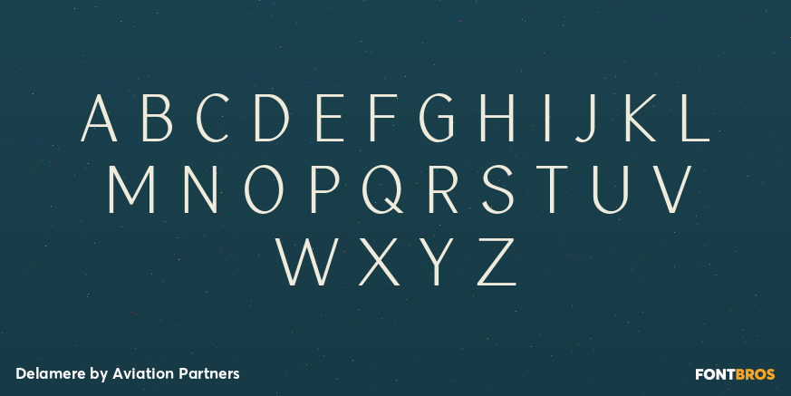 Delamere Font Poster #2