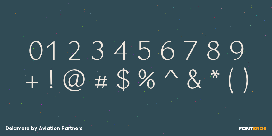 Delamere Font Poster #4