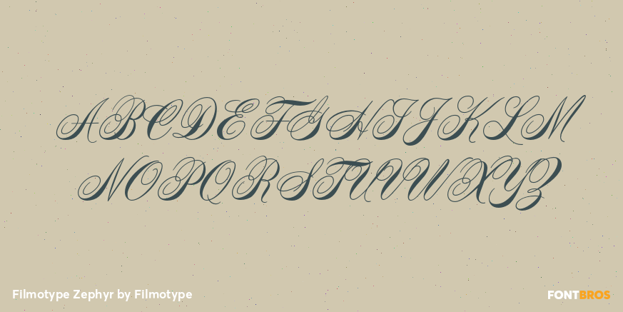 Filmotype Zephyr Font Family - Poster #2