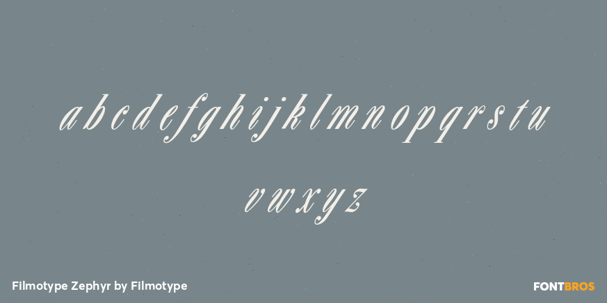 Filmotype Zephyr Font Family - Poster #3
