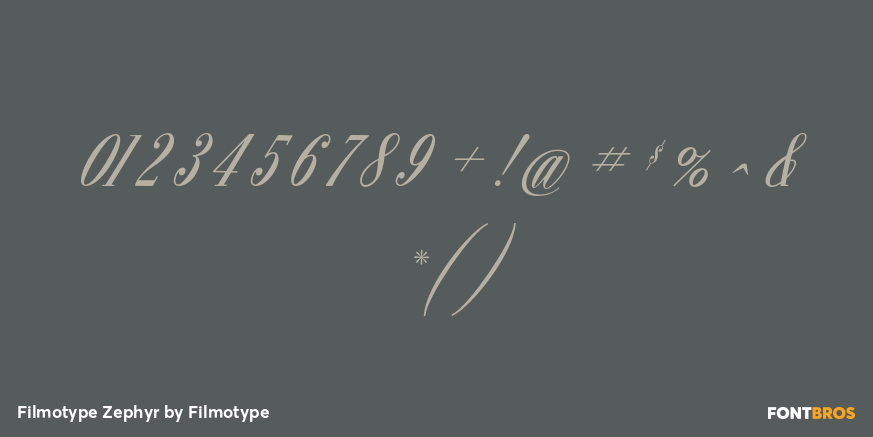 Filmotype Zephyr Font Family - Poster #4