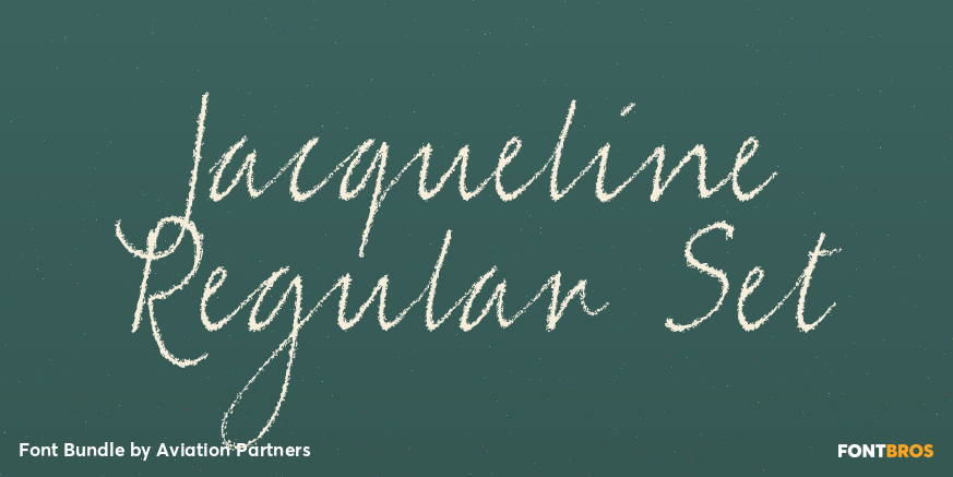 Jacqueline Regular Set Font Poster #1