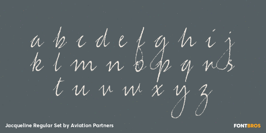 Jacqueline Regular Set Font Poster #3