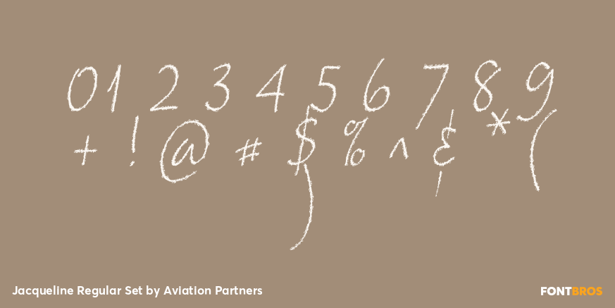 Jacqueline Regular Set Font Poster #4