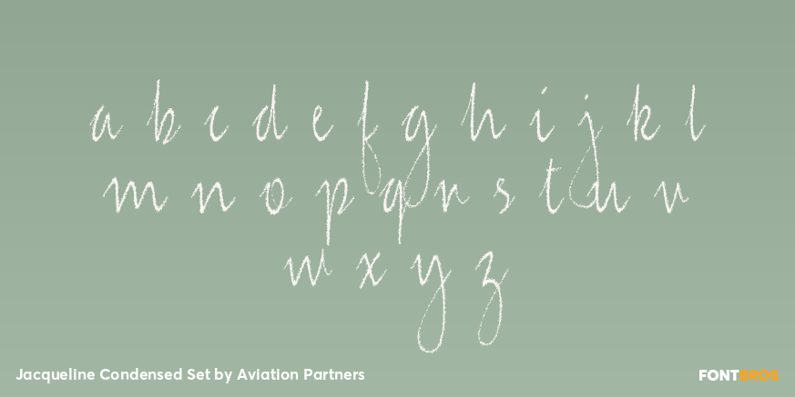 Jacqueline Condensed Set Font Poster #1