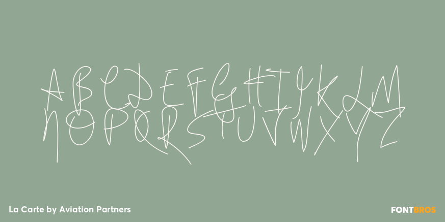 La Carte Font Poster #1