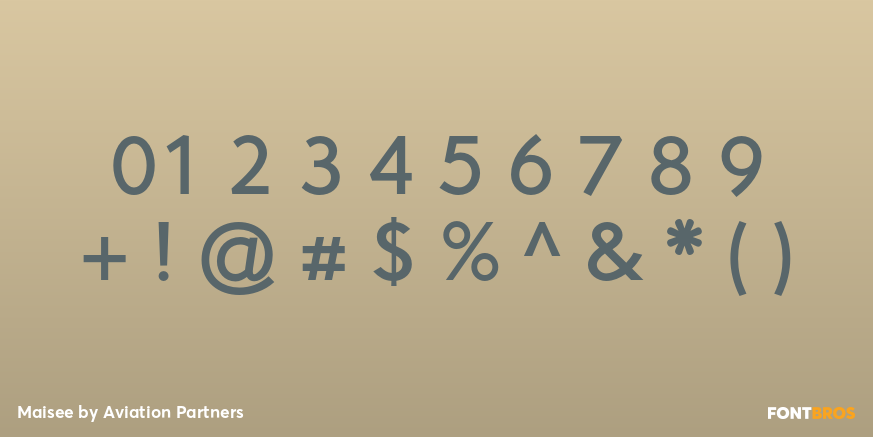 Maisee Font Poster #1