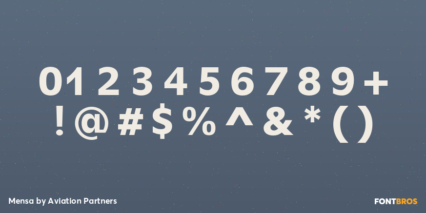 Mensa Font Poster #4