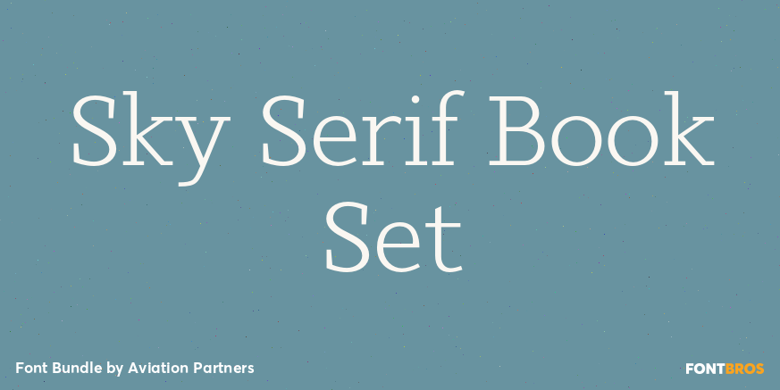 Sky Serif Book Set Poster