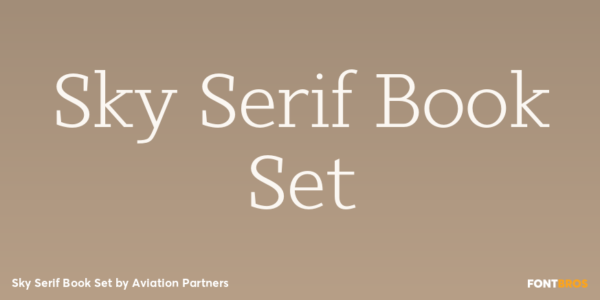 Sky Serif Book Set Poster