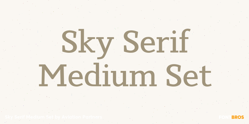 Sky Serif Medium Set Poster