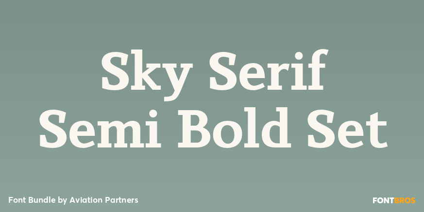 Sky Serif Semi Bold Set Poster