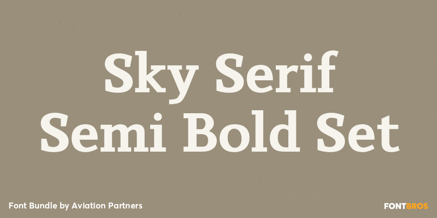 Sky Serif Semi Bold Set Poster