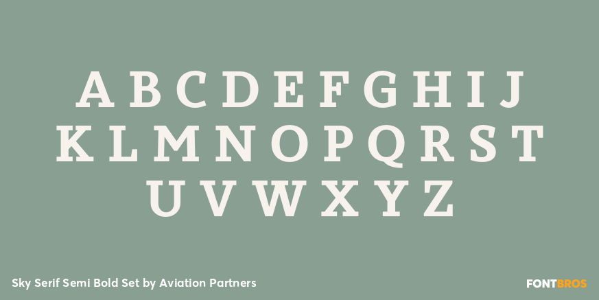 Sky Serif Semi Bold Set Font Poster #2
