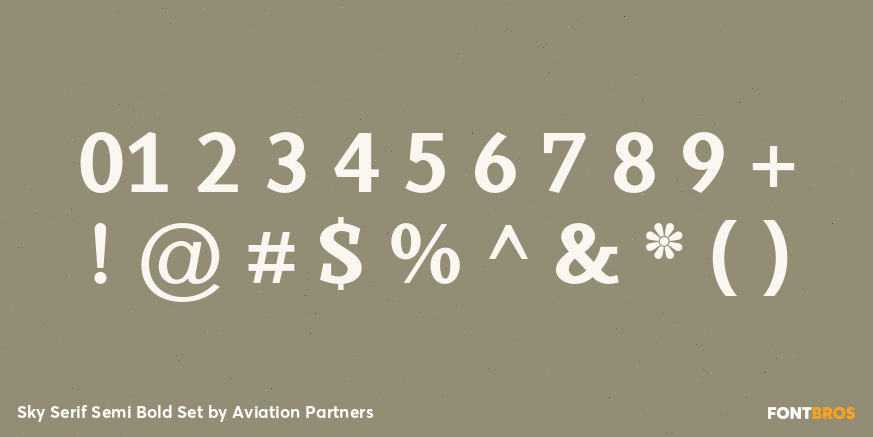 Sky Serif Semi Bold Set Font Poster #4