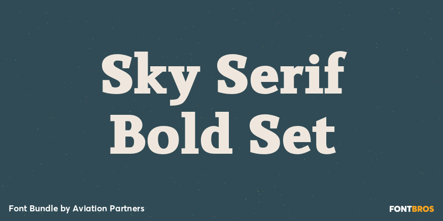 Sky Serif Bold Set Poster