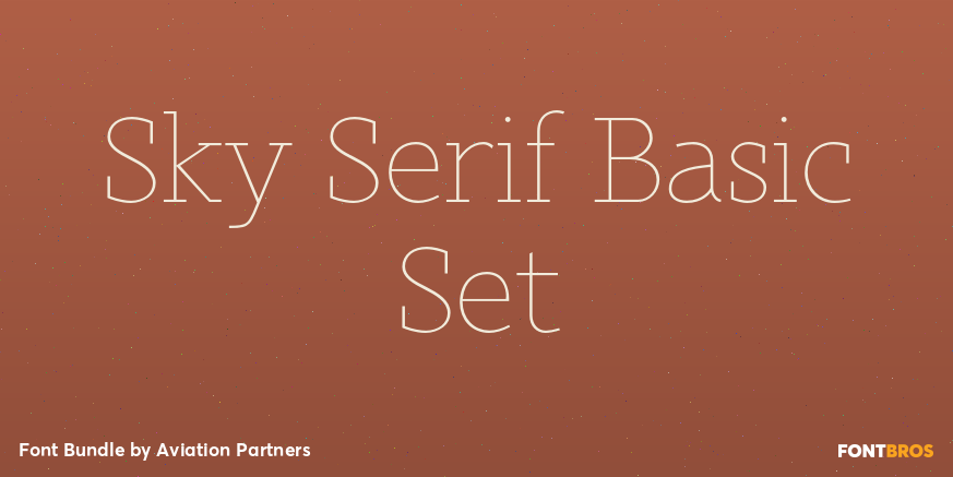 Sky Serif Basic Set Poster