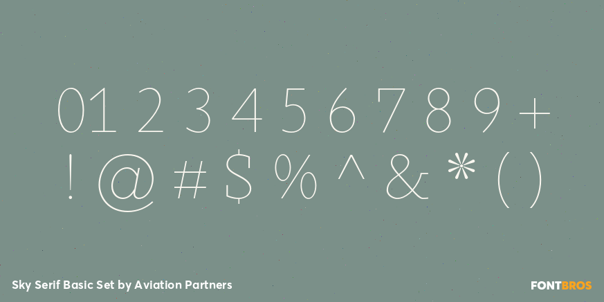 Sky Serif Basic Set Font Poster #4