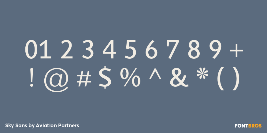 Sky Sans Font Poster #1