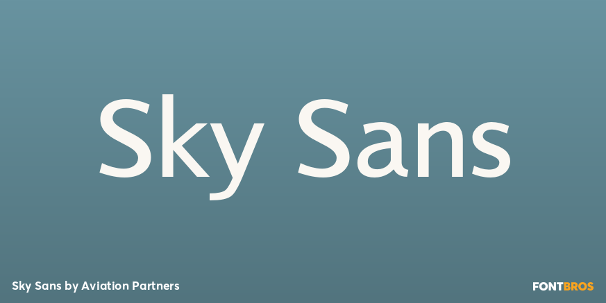 Sky Sans Poster