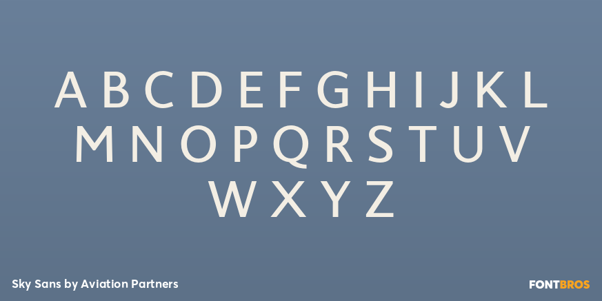 Sky Sans Font Poster #2