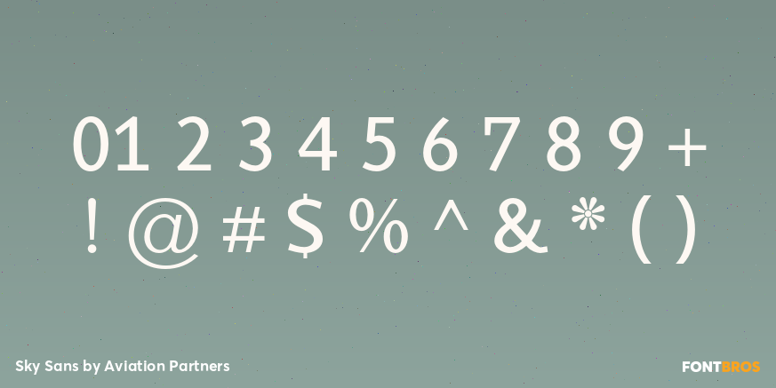 Sky Sans Font Poster #4