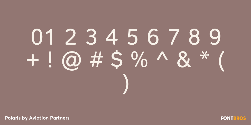 Polaris Font Poster #1