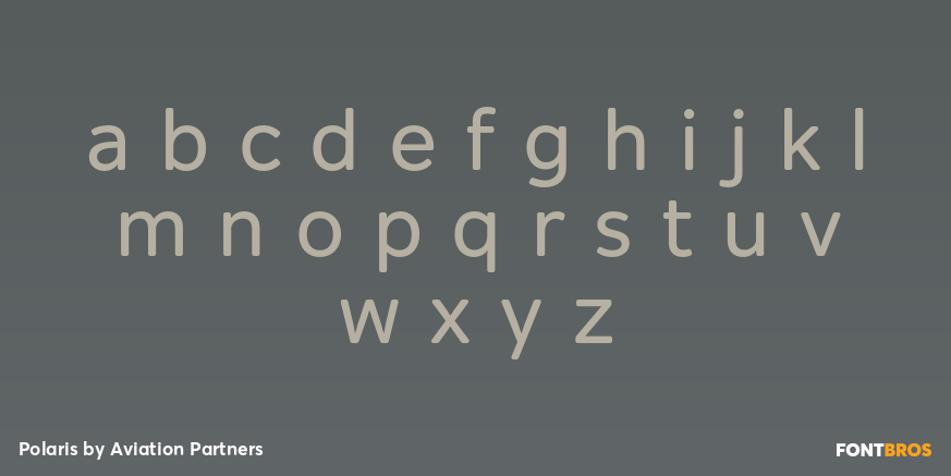 Polaris Font Poster #1